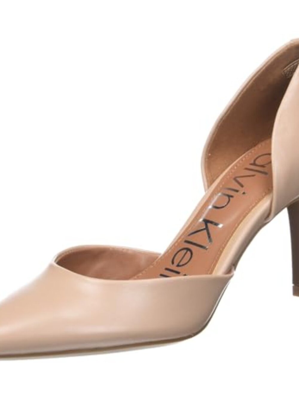 Womens Pointed Toe Block Heel Slip On Pumps Dress Shoes